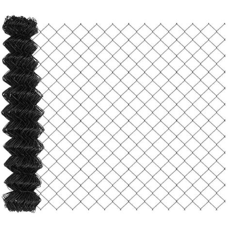 vidaXL Recinzione a rete metallica Grigio 10 x 1.4 m Acciaio