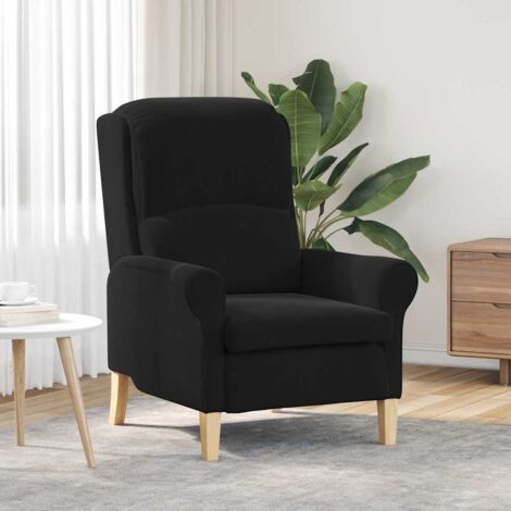 vidaXL poltrona Nero 76 x 94 x 102 cm Velluto