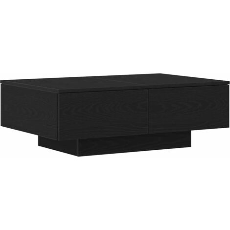 vidaXL Tavolino da salotto Rovere nero 90 x 60 x 31 cm