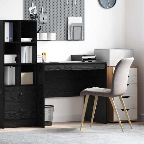 vidaXL Scrivania Altro Rovere nero 90 x 50 x 76 cm Legno multistrato