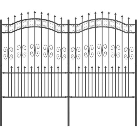 vidaXL Recinzione per Giardino Grigio 190 cm