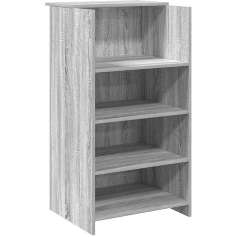 vidaXL Banco Reception Grigio Sonoma 55x50x103,5 cm Legno Multistrato