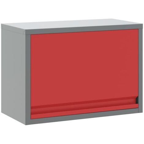 Armadio per Attrezzi Rosso e grigio 50 x 25 x 35 cm vidaXL