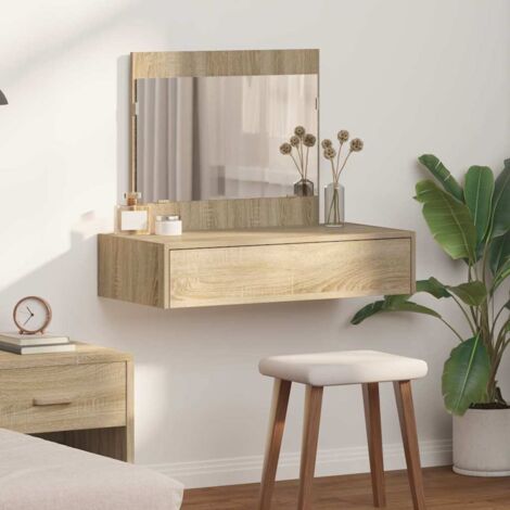 vidaXL Tavolo da Trucco Marrone 83 x 40 x 70 cm Legno multistrato