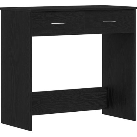 Scrivania Rovere Nero 80 x 40 x 75 cm Legno multistrato vidaXL