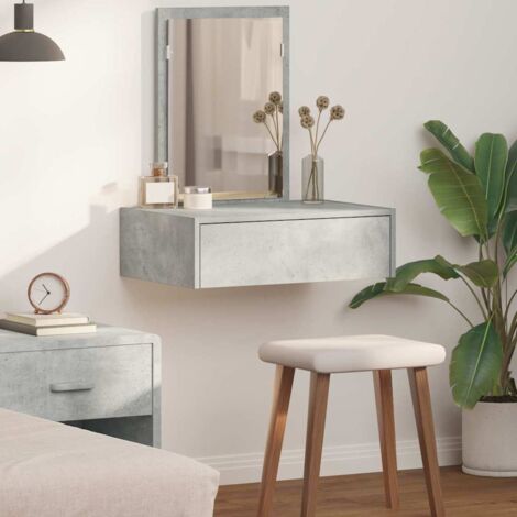 vidaXL Tavolo da Trucco Grigio 60 x 40 x 70 cm Legno multistrato