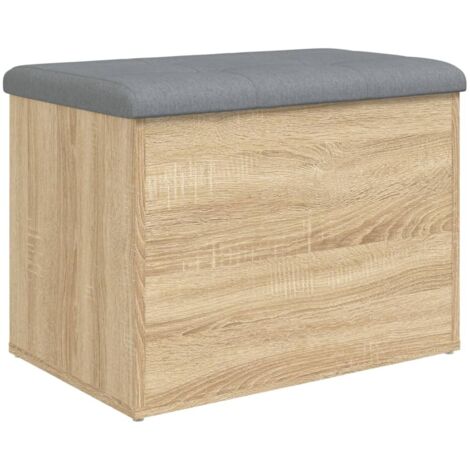 vidaXL Panca Contenitore Rovere Sonoma 62x42x45 cm Legno Agglomerato