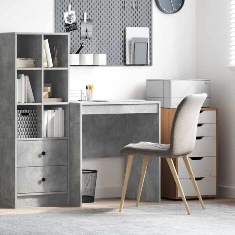 vidaXL Scrivania Grigio cemento 70 x 50 x 76 cm Legno multistrato