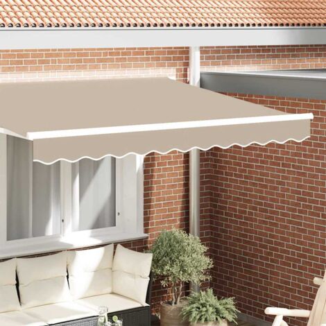 vidaXL Sostituzione della mantovana per tenda Beige 3 m