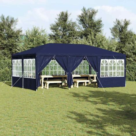 vidaXL Tenda Party Blu e Bianco 600 x 400 x 266 cm