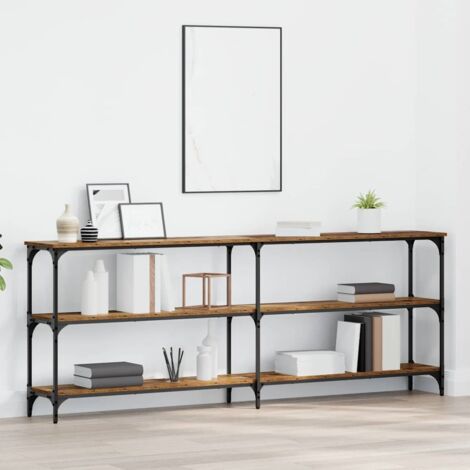 vidaXL Tavolo consolle Legno vecchio 200 x 29 x 75 cm