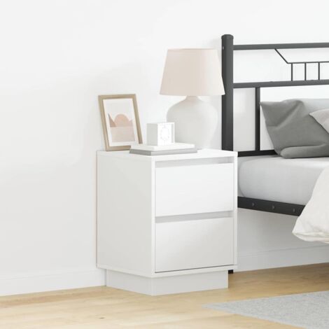 vidaXL Armadio da Notte Bianco 39 x 34,5 x 50 cm Legno