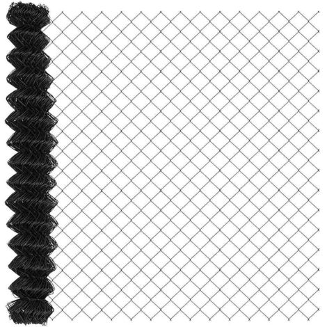 vidaXL Recinzione a rete metallica Grigio 10 x 1.5 m Acciaio
