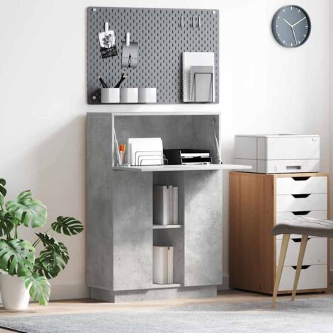 vidaXL Scrivania Grigio 71,5 x 31,5 x 106,5 cm Legno multistrato
