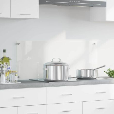 vidaXL Schienale da cucina Trasparente 100 x 40 cm vetro