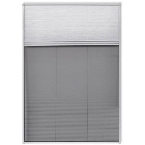 vidaXL Finestra per Insetti Finestra Plisse 160 x 80 cm in