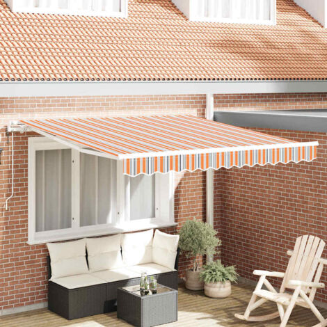 vidaXL Tenda Retrattile 300 x 250 cm Multicolore