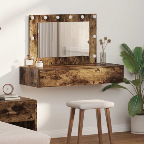vidaXL Tavolo da Trucco Marrone 100 x 40 x 70 cm Legno multistrato