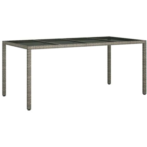 vidaXL Tavolo da Pranzo da Giardino Grigio 190 x 90 x 75 cm
