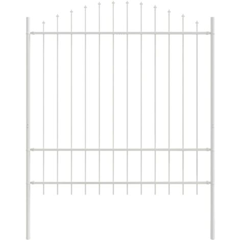 vidaXL Recinzione per Giardino Bianco 170 x 175 cm