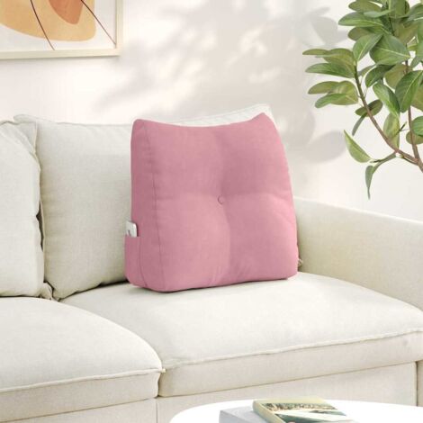 vidaXL Cuscino per Schiena Rosa 45 x 24 x 50 cm Velluto