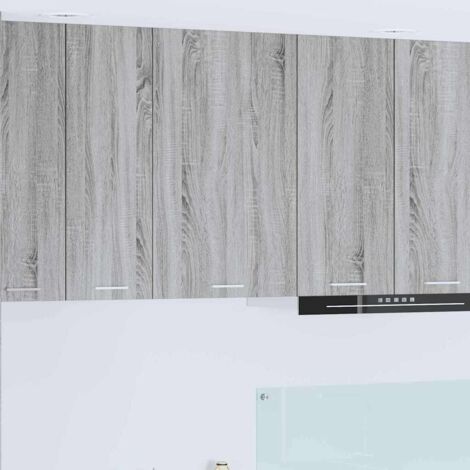 vidaXL Armadio pensile Grigio Sonoma e Bianco 50 x 31 x 80 cm (1/5)