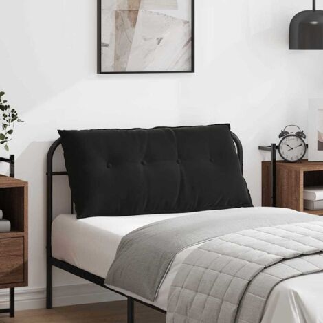 vidaXL Cuscino per Schiena Nero 100 x 50 cm Tessuto in Cords