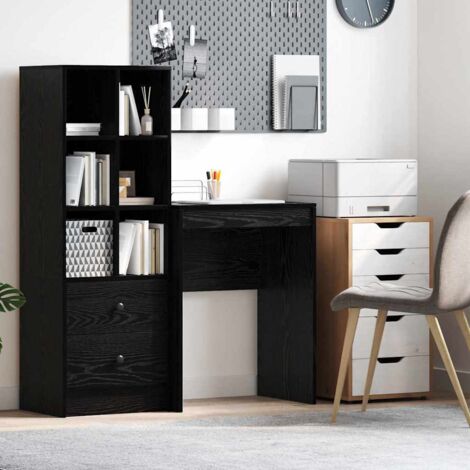 vidaXL Scrivania Altro Rovere nero 60 x 40 x 76 cm Legno multistrato