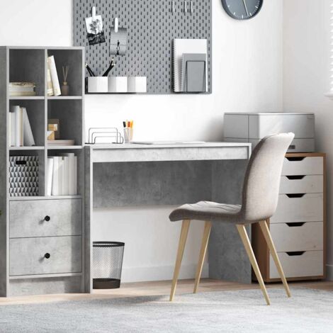 vidaXL Scrivania Grigio cemento 100 x 40 x 76 cm Legno multistrato
