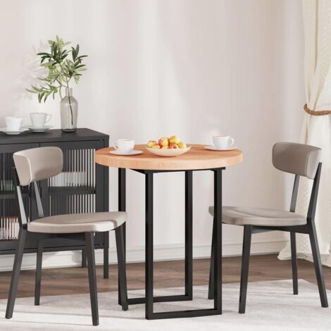 vidaXL Piano del tavolo Marrone chiaro Ø 70 x 4 cm