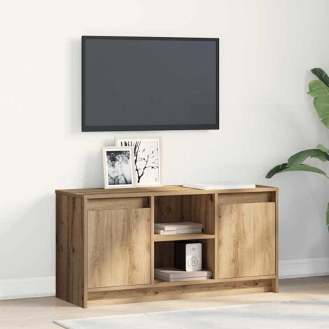 vidaXL Mobile TV Marrone 100 x 34 x 50 cm Legno multistrato