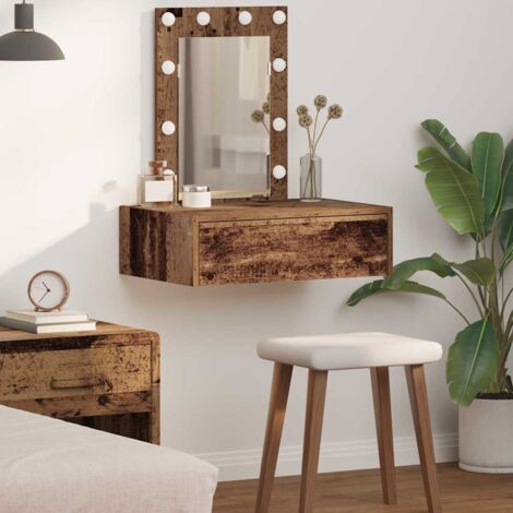 vidaXL Tavolo da Trucco Marrone 60 x 40 x 70 cm Legno multistrato