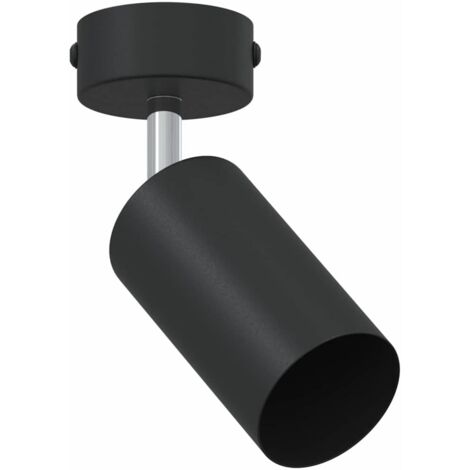 vidaXL Faretto da soffitto con i riflettori Nero 6 x 6 x 16 cm