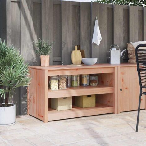 vidaXL Mobile da cucina con lo scaffale Marrone 106 x 55 x 64 cm