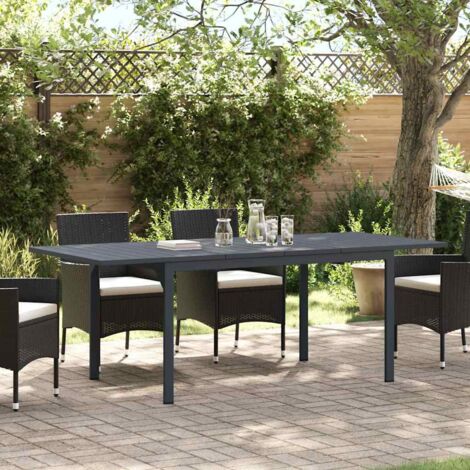 vidaXL Tavolo da Pranzo da Esterno Antracite 210 x 90 x 73 cm (1/5)