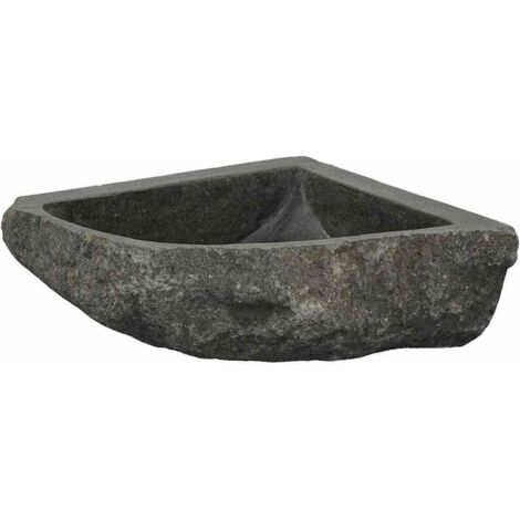 Lavabo ad angolo sospeso Grigio (30-37) x (30-37) x 12 cm 882605