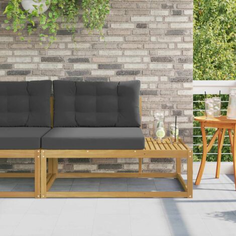 vidaXL Divano da Esterno Bianco 115 x 83 x 73 cm Poliestere
