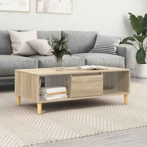 vidaXL Tavolino da salotto rovere sonoma 103.5 x 60 x 35 cm