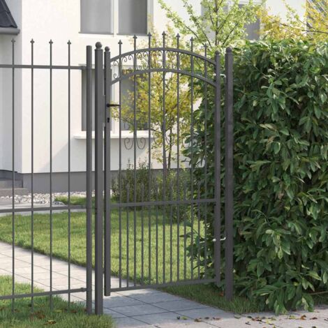 vidaXL Cancello con Punta a Lancia KAMPEN 103 x 175 cm Acciaio