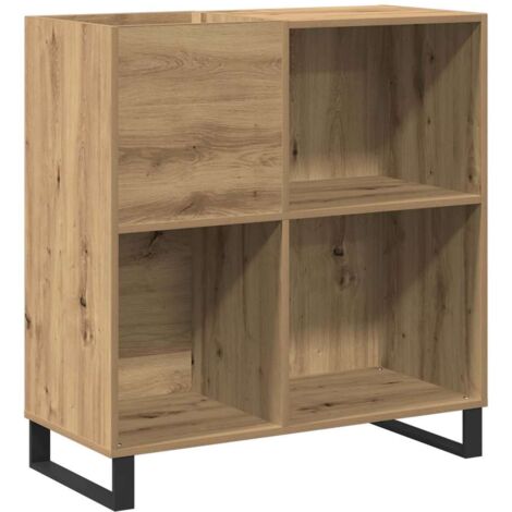 vidaXL Mobile porta vinili rovere artigianale 85 x 38 x 89 cm