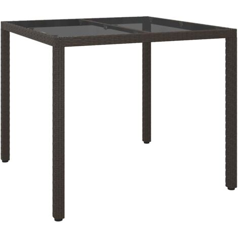 vidaXL Tavolo da Pranzo da Giardino Marrone 90 x 90 x 75 cm