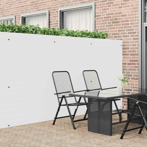 Recinzione da Giardino Bifacciale Bianca 1,8x3 m in PVC vidaXL