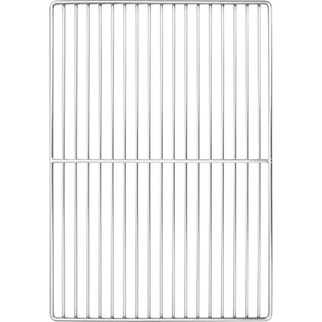 Griglia Argento 47 x 32.5 cm Acciaio inossidabile vidaXL
