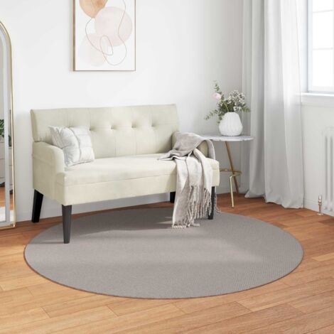 vidaXL Tappeti per area Rotondo LUGO Crema e Taupe Ø 160 CM