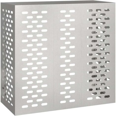 Copertura per condizionatore d'aria Argento 110 x 50 x 105 cm vidaXL