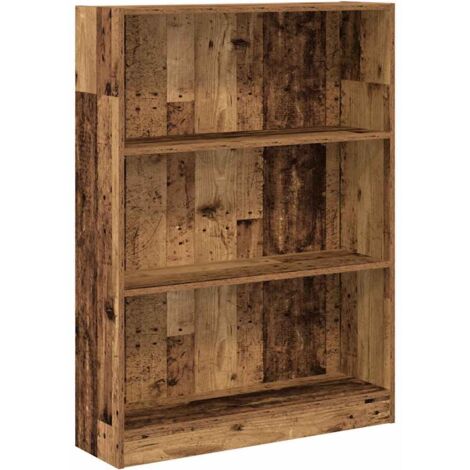 vidaXL Libreria Legno Antico 80x24x109 cm in Legno Multistrato
