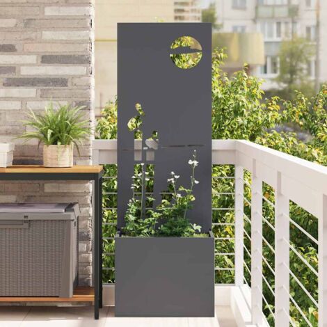 vidaXL Schermo per privacy in giardino Traforo Antracite 50 x 140 cm