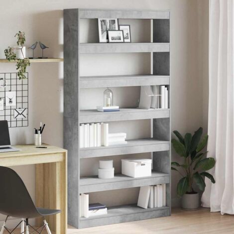 vidaXL Armadio per Libri Grigio Legno multistrato