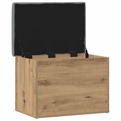 vidaXL Panca Portaoggetti Rovere Artigianale 62x42x45 cm in Truciolato