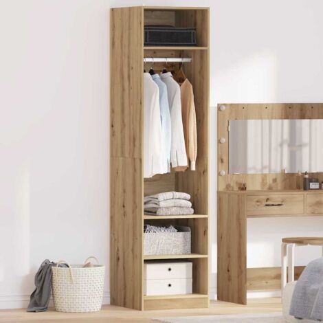 vidaXL Guardaroba con lo scaffale Rovere artigianale 50 x 50 x